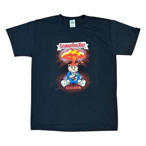 Vintage Garbage Pail Kids Adam Bomb‎ T-Shirt Adult Medium Delta Black Retro